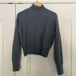 Zara turtleneck size small. Denim blue colour